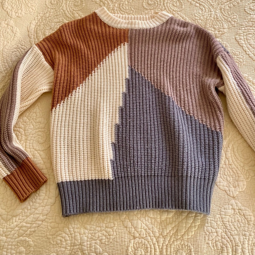 Color block sweater